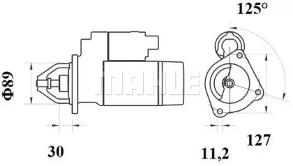 MAHLE ORIGINAL KX 182/1D