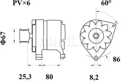 MAHLE ORIGINAL MG 564