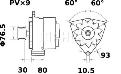 mahle original mg540