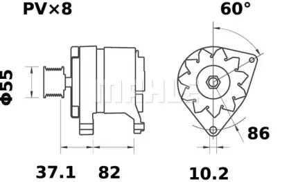 mahle original mg522