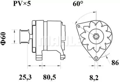 MAHLE ORIGINAL MG 454