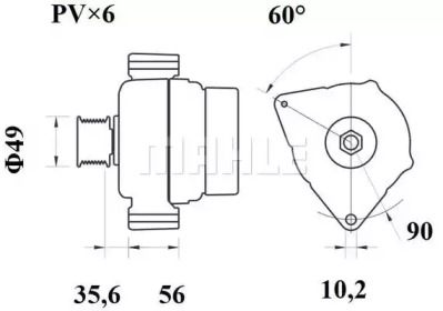 mahle original mg58