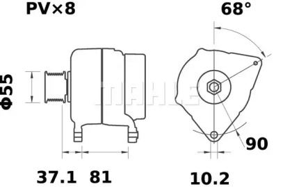 MAHLE ORIGINAL MG 110