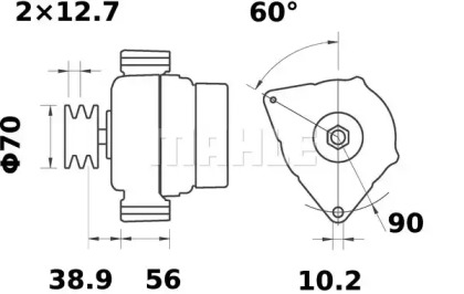 MAHLE ORIGINAL MG 126