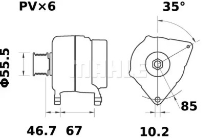 MAHLE ORIGINAL MG 127