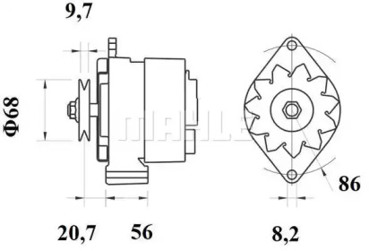 MAHLE ORIGINAL MG 256