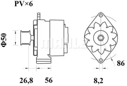 MAHLE ORIGINAL MG 371