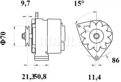 MAHLE ORIGINAL MG 536