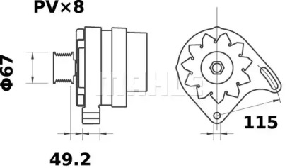 MAHLE ORIGINAL MG 582