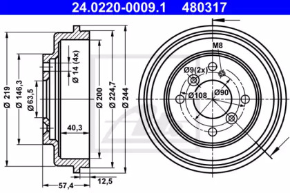 ATE 24.0220-0009.1