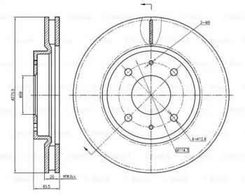 BOSCH 0 986 BB4 358