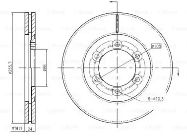 BOSCH 0 986 BB4 365