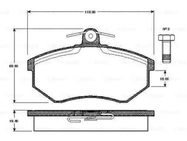 BOSCH 0 986 TB2 070