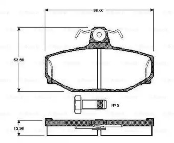 BOSCH 0 986 TB2 164