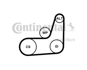 contitech 6pk1033elastt1