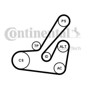 CONTITECH 6PK1145K2 CONTITECH 6PK1145K2
