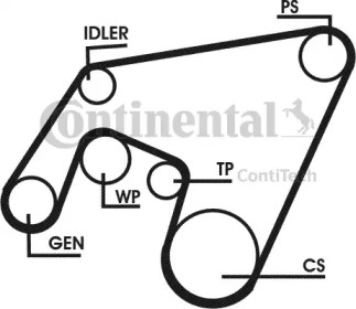 CONTITECH 6PK2196D1