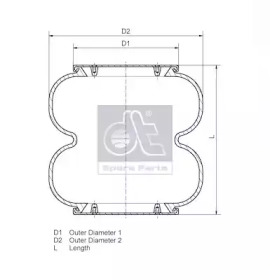 dt spare parts 261034