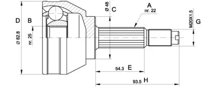 OPEN PARTS CVJ5003.10