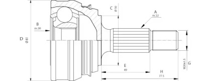 OPEN PARTS CVJ5005.10