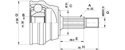 OPEN PARTS CVJ5008.10