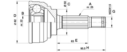 OPEN PARTS CVJ5022.10