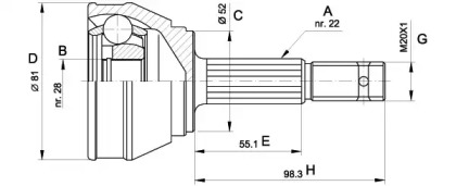 OPEN PARTS CVJ5025.10