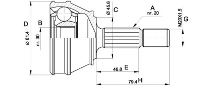 OPEN PARTS CVJ5030.10