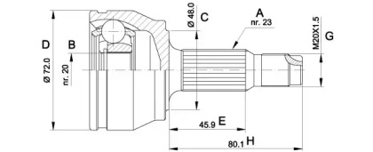 OPEN PARTS CVJ5037.10