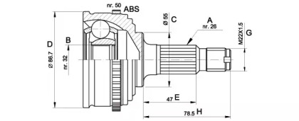 OPEN PARTS CVJ5050.10