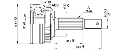 OPEN PARTS CVJ5053.10