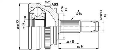 OPEN PARTS CVJ5153.10