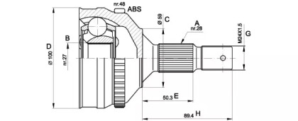 OPEN PARTS CVJ5180.10