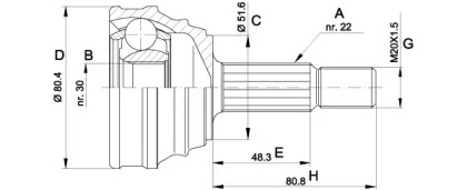 OPEN PARTS CVJ5190.10