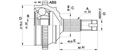 OPEN PARTS CVJ5225.10