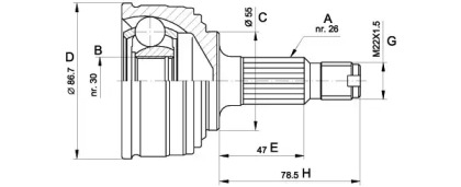 OPEN PARTS CVJ5245.10