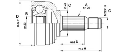 OPEN PARTS CVJ5254.10