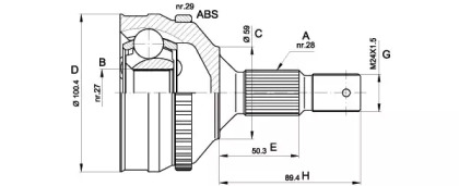 OPEN PARTS CVJ5258.10