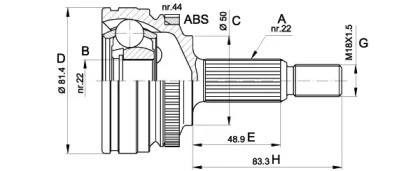 OPEN PARTS CVJ5266.10