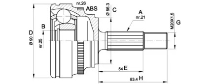 OPEN PARTS CVJ5279.10