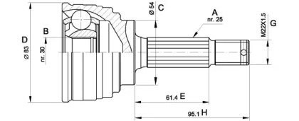 OPEN PARTS CVJ5325.10