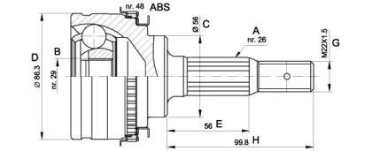 OPEN PARTS CVJ5342.10