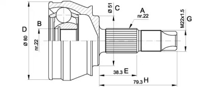 OPEN PARTS CVJ5346.10