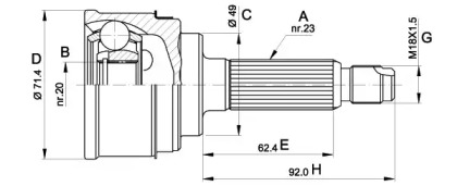 OPEN PARTS CVJ5349.10