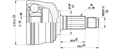 OPEN PARTS CVJ5353.10