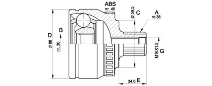 OPEN PARTS CVJ5364.10