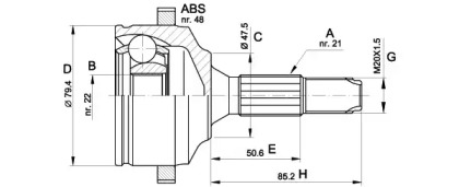 OPEN PARTS CVJ5369.10