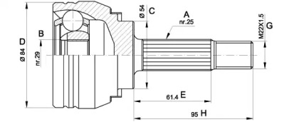 OPEN PARTS CVJ5372.10