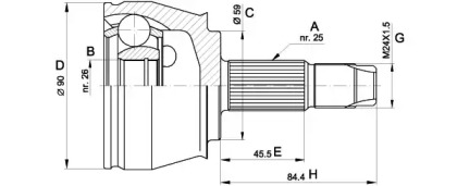 OPEN PARTS CVJ5375.10