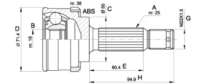 OPEN PARTS CVJ5393.10